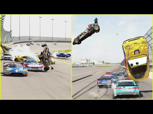 Jeff Gorvette MASSIVE CRASH! | Forza Motorsport 6 | NASCAR/R Class