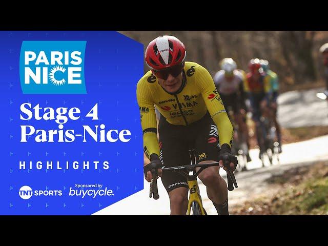 A THRILLING RIDE!  | Men's Stage 4 Paris-Nice 2025 Race Highlights | TNT Sports Cycling