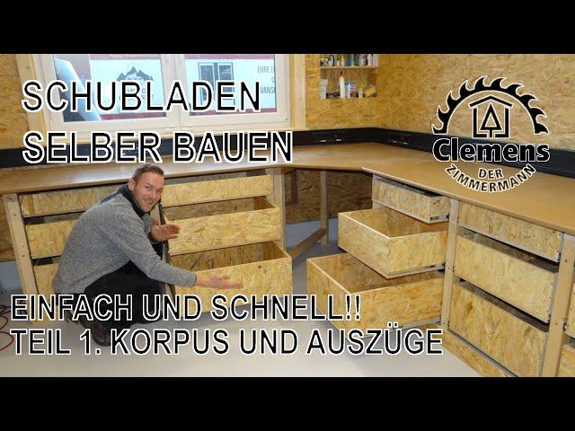 Schubladen selber bauen (Teil 1) mit Clemens der Zimmermann