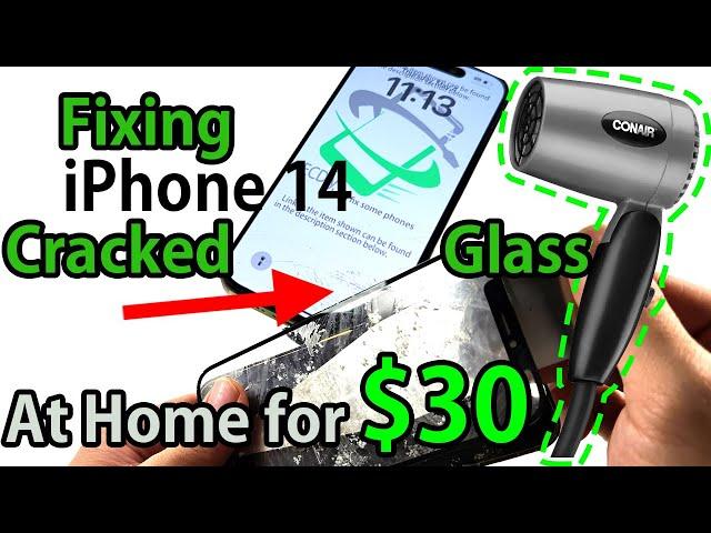 How to Replace Screen Glass Only iPhone 15/14 Pro/iPhone 14 Pro Max Cracked Screen Repair