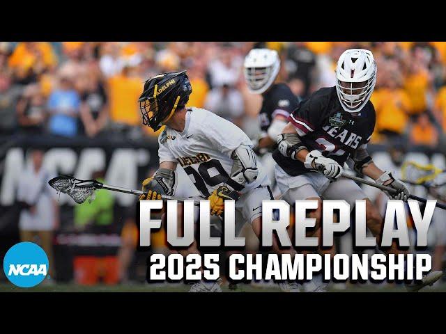 Adelphi vs. Tampa: 2025 DII men's lacrosse championship | FULL GAME
