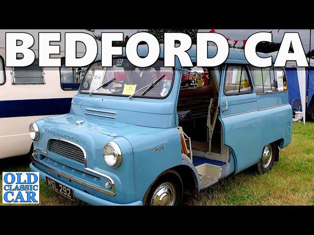 The classic Bedford CA van, tipper, pickup truck and camper van in photos