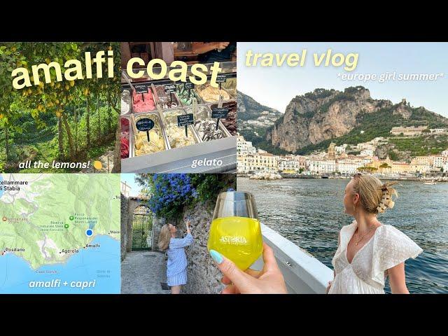 AMALFI COAST  | italy travel vlog, capri blue grotto kayak tour, + getting sick while abroad 