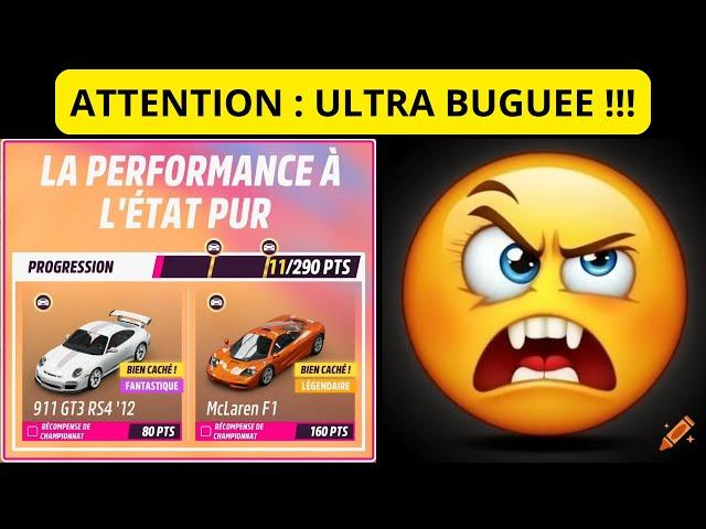  ATTENTION !!!  La saison de l'été HAUTE PERFORMANCE est ULTRA BUGUEE. Forza Horizon 5 (FH5).