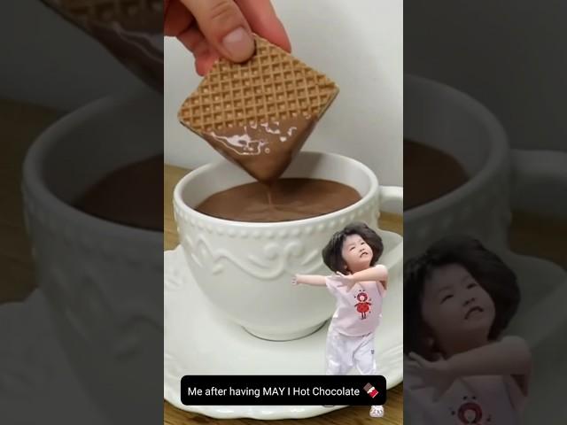 Me after having May I Hot Chocolate #mayihotchocolate #chocolatedrinks #hotchocolate