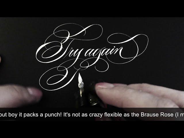 Modern calligraphy nibs review and demo