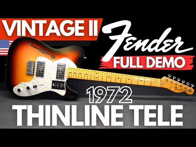 Fender Vintage II 1972 THINLINE TELECASTER Full Demo