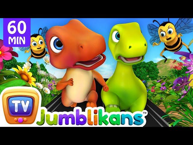 The Garden Friends Bugs Song with Jumblikans Dinosaurs + More ChuChuTV Toddler Learning Videos