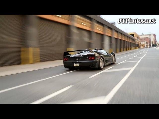 Ferrari F50 hard launch and flyby in NYC