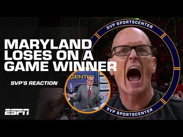 Scott Van Pelt reacts to Michigan State's game-winning shot over his Maryland Terps  | SC with SVP