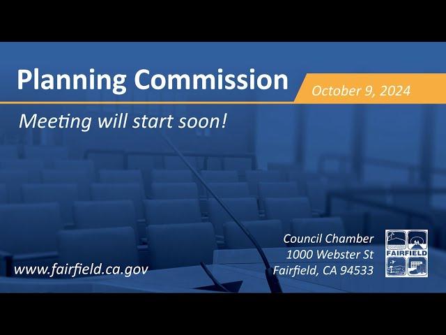 Fairfield Planning Commission - October 9, 2024