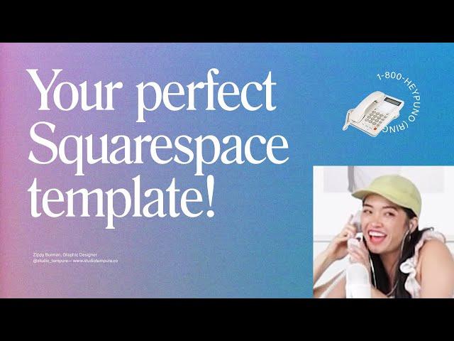 Which Squarespace Template Should I Use? | 1-800-HEYPUNO Ep1 w/ Zippy Burman