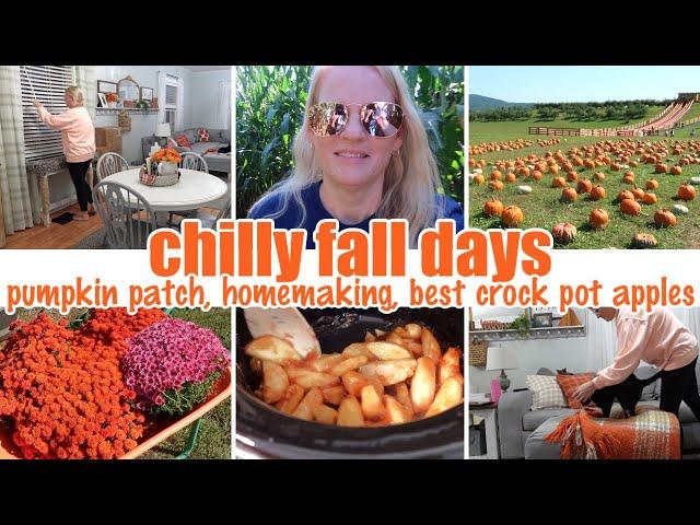 CHILLY FALL DAYS / PUMPKIN PATCH, HOMEMAKING MOTIVATION, BEST CROCK POT APPLES