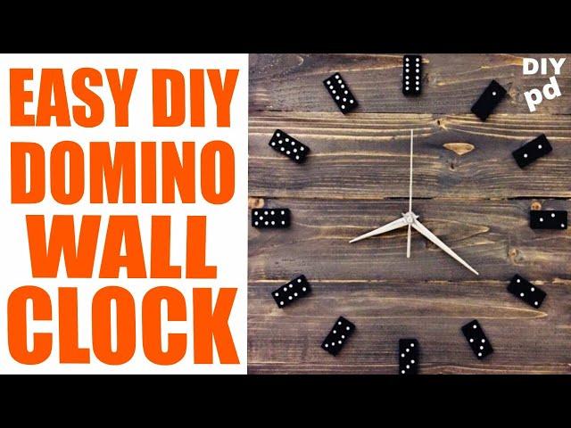 Domino Wall Clock DIY - How to Make a Domino Clock | DIY Decor Ideas