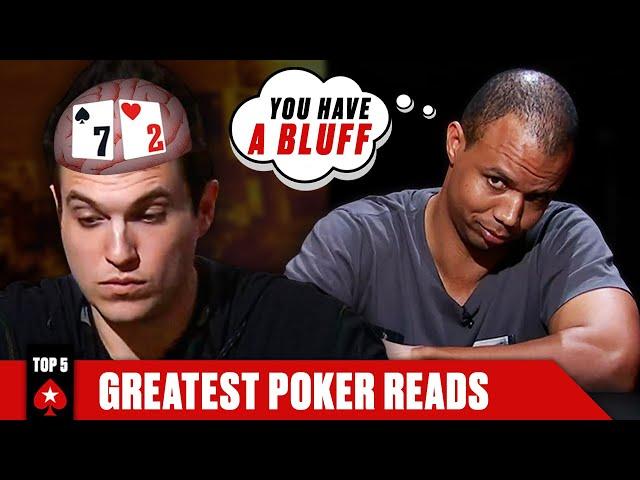 PHIL IVEY TOP 5 POKER READS ️  PokerStars