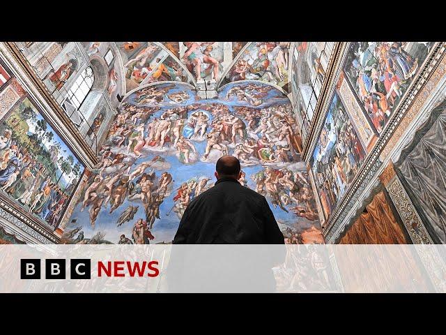 Sistine Chapel: A look inside after crowds leave | BBC News