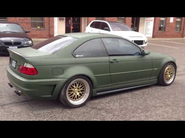 Matte military green BMW M3 by Restyle It - Wrapped to Perfection