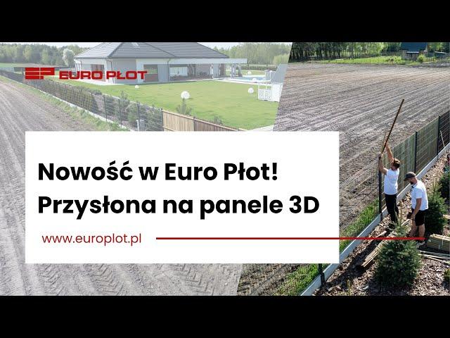 Przysłona na ogrodzenie panelowe - Montaż i efekt końcowy - Euro Płot