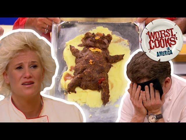 Top 10 Most-Outrageous Dishes from Worst Cooks in America | Worst Cooks in America | Food Network