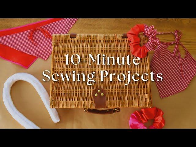 10 Minute Sewing Projects! Cute & Fun Weekend Sewing Projects