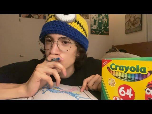 ASMR Coloring With Crayons ️