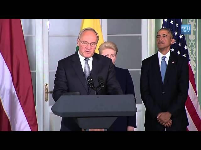 Presidents of the U S , Estonia, Latvia, and Lithuania Deliver Remarks