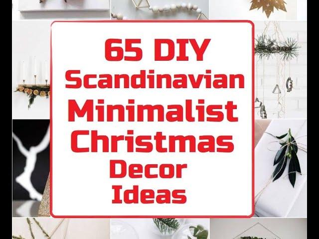 65 DIY Scandinavian Minimalist Christmas Decor Ideas