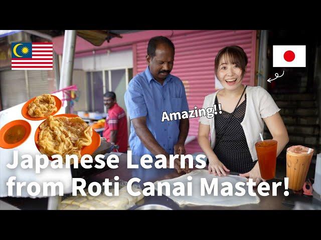 Learning from a Roti Canai Master!/Nice experience!/Malaysia Local Gourmet 