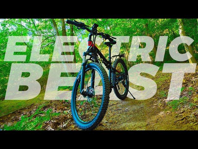 RANDRIDE Ebike Review - YG90 Forerunner POWERFUL 1000W Full Suspension Electric Mountain Bike!