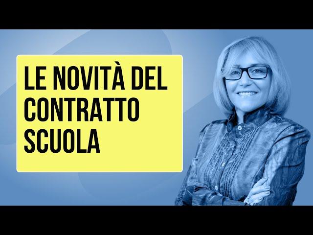 Le novità del nuovo contratto scuola