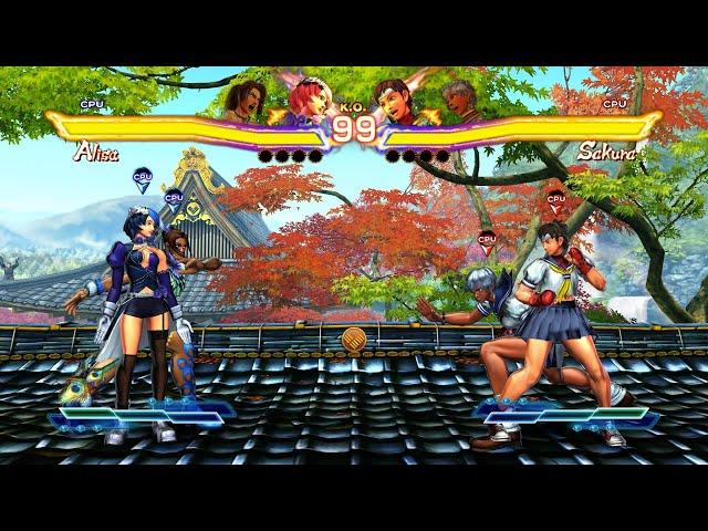 Alisa & Christie vs Sakura & Elena! Wild AI Skirmish!