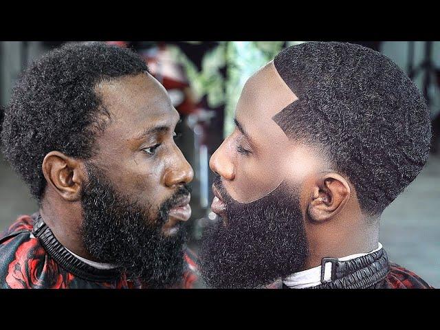 EPIC TRANSFORMATIONHE PAID $250 FOR THIS HAIRCUT/ LOW TAPER/ FADED BEARD/ BARBER TUTORIAL