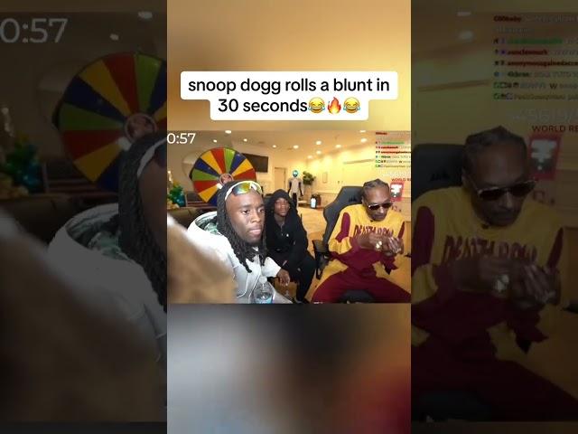 Snoop Dogg rolls The World’s Fastest Bl*nt for Kai Cenat