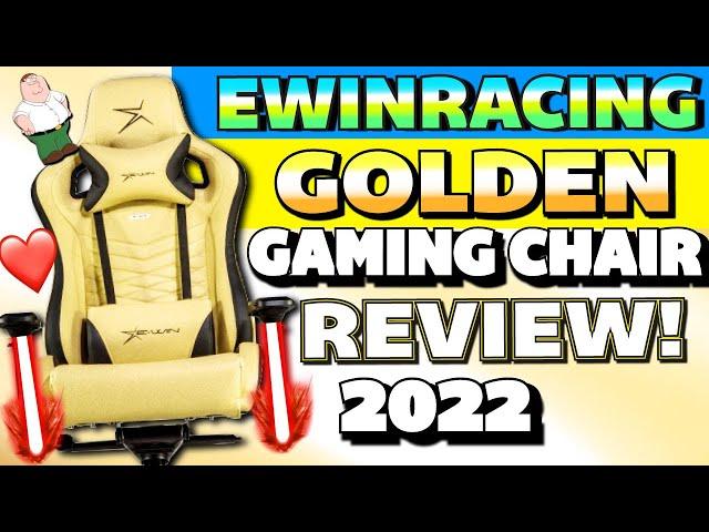 Ewin Racing GOLDEN GAMING CHAIR REVIEW - (BEST Computer Office Chair for Big / Tall People) 2022!