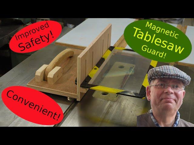 How to make a Stand-alone Magnetic Tablesaw Guard - Stay Safe at your Tablesaw!