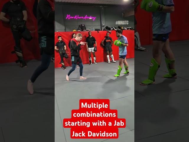 Multiple combinations starting with Jab Jack Davidson #boxing #boxinglife #boxingtraining #muaythai