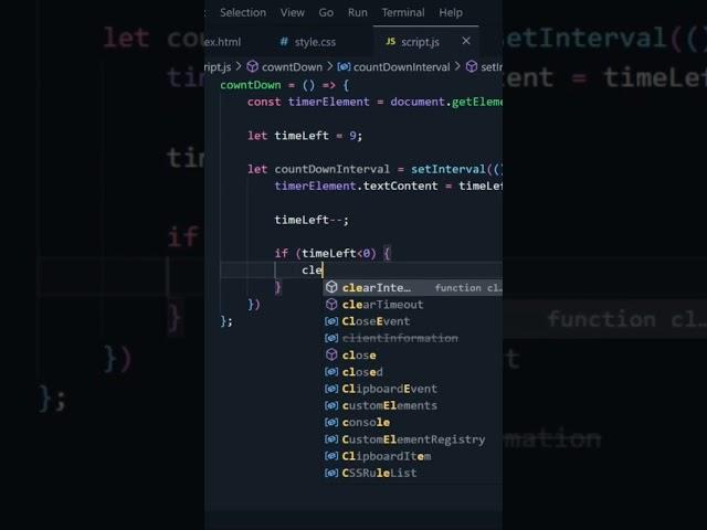 Count Down Animation || HTML, CSS & JavaScript || #shorts #viral #animation #reels #shortvideo #css