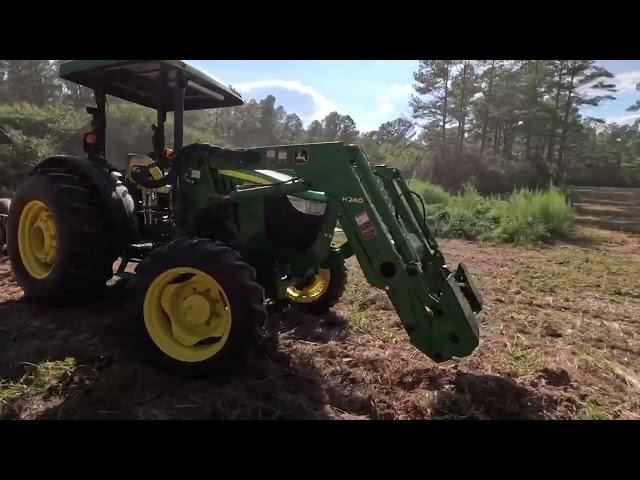 Cutting up food plots before the storm hits