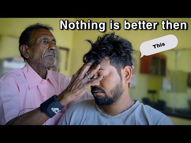 I was addicted to Head Massage - really this barber have great skills | Indian barber