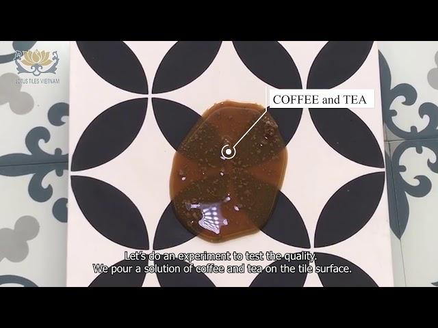 Gạch bông chống bẩn | anti-fouling resistance of cement tiles | gachbongsen.com