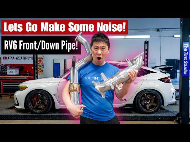 Lets Go Make Some Noise! Honda Civic FL5 RV6 DownPipe
