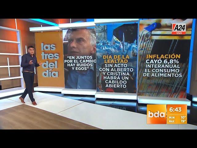 Mauricio Macri + Día de la Lealtad peronista + Inflación caliente I A24