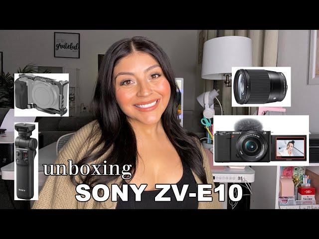 UNBOXING MY NEW CAMERA! Sony ZV E-10 + Sigma 30mm Lens | First impressions + small accessories haul