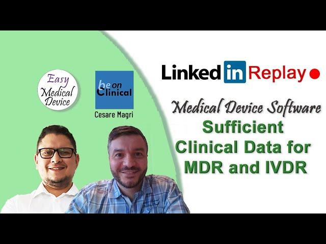 Clinical/Performance evaluation for Medical Device Software (MDR IVDR)