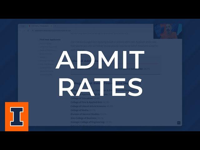 Illinois Admissions Guide: First-Year Admit Rates