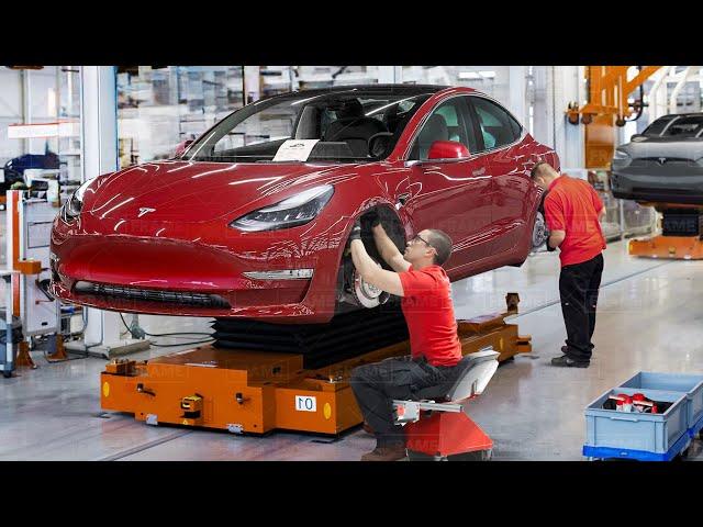 Tour of Tesla Billions $ Factory Producing Most Advanced Electric Cars