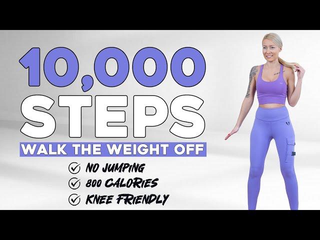 10000 STEPS WALKING WORKOUT | 10K Steps Challenge! 1 Hour Fat Burning Endurance Knee Friendly