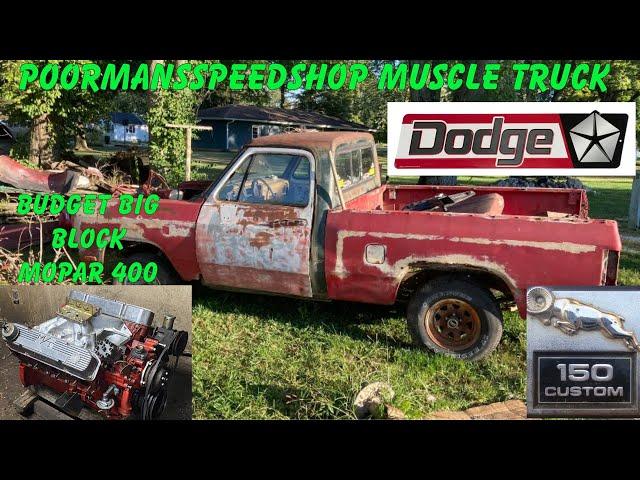 Budget big block mopar for the poor man’s speed shop muscle truck part 1 of the build #moparmuscle