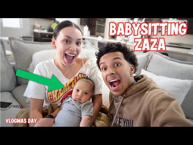 BABYSITTING LARO & SACHI BABY BOY! | VLOGMAS DAY 7