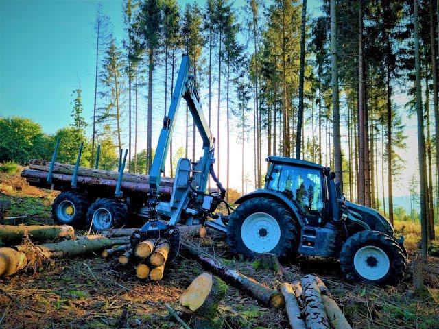  Valtra N174 & Pfanzelt L14 • *Young operator* • Valtra in forest • forestwork • Forestry • Part-3